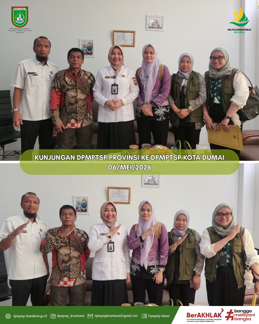 kunjungan DPMPTSP PROP. RIAU DI DPMPTSP KOTA DUMAI